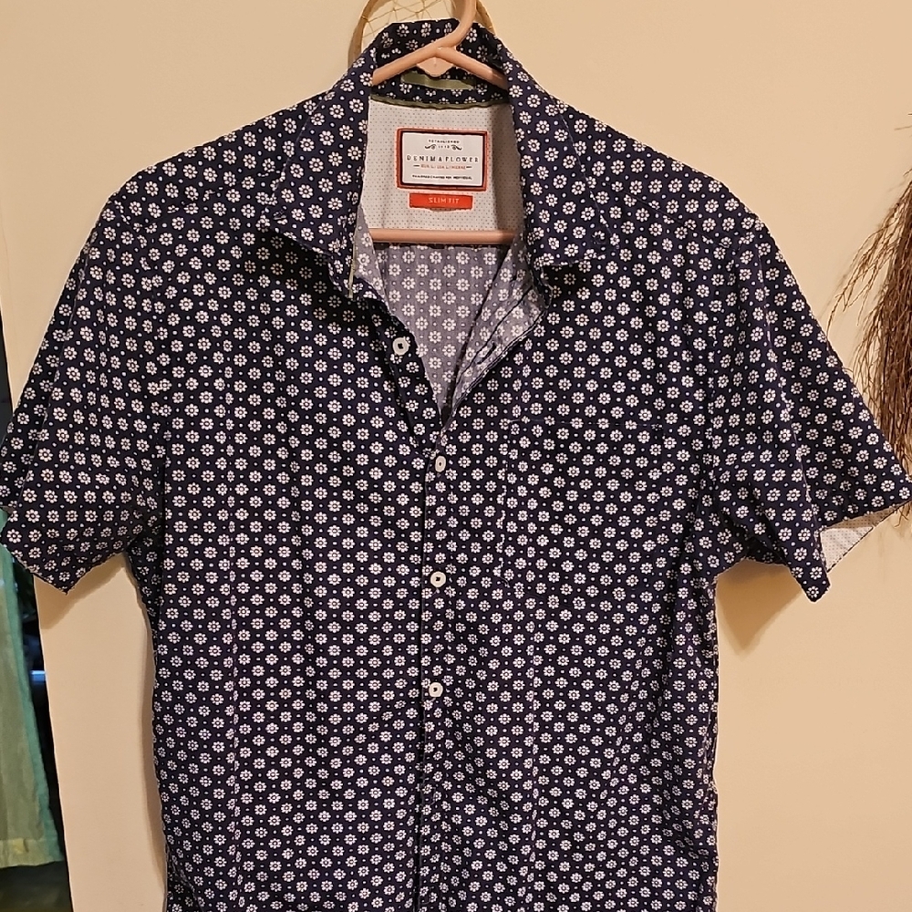 Denim & Flower Button Down
